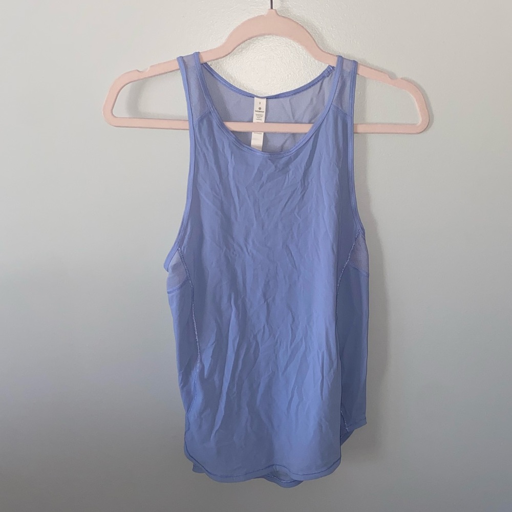 LuluLemon Periwinkle Scupt Tank ll